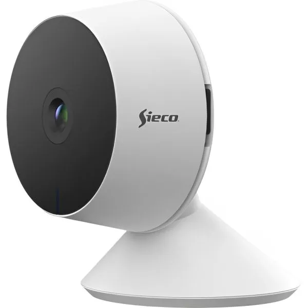 Câmera Ip Sieco S30 1080P Interior / Wi-Fi Branco/Preto