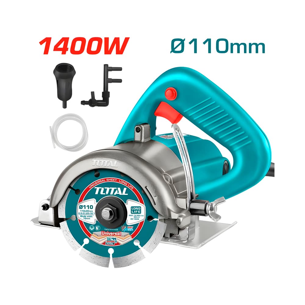 Serra Circular Elétrica para Mármore Total Ts3141102 110MM 1400W 220V