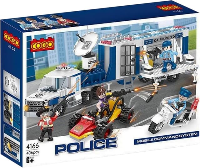 Sistema de Comando Móvel Policial Cogo 4166 (406 Peças)