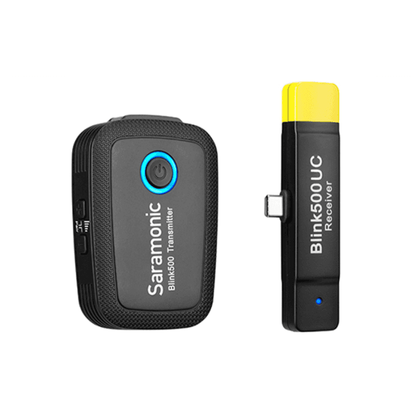 Microfone Sem Fio Ultra Compacto Saramonic Blink500 B5 USB-C/Lapela (1TX+1RX) Preto