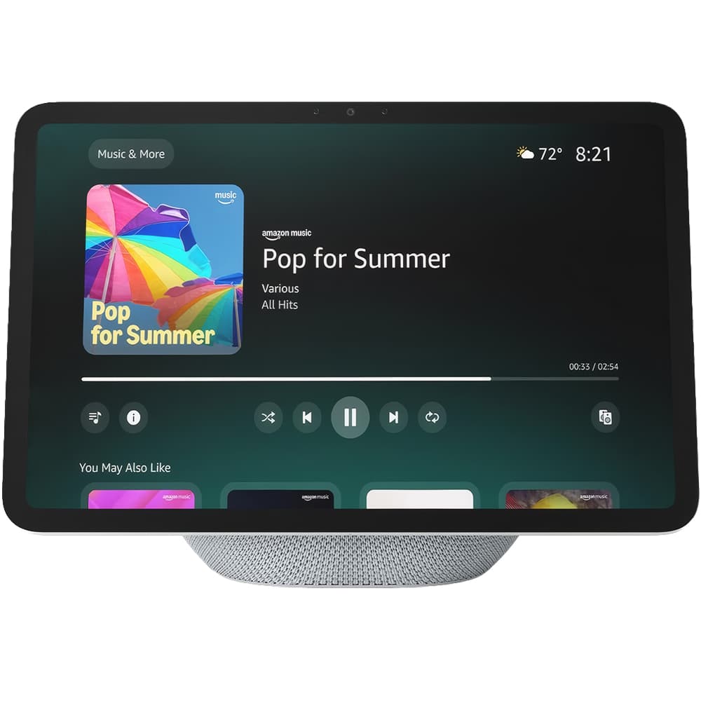 Display Amazon Echo Show 11 (2025) com Alexa, Câmera 13MP, Tela 11, Wi-Fi 6e, Bluetooth 5.3, Áudio Espacial Glacier White