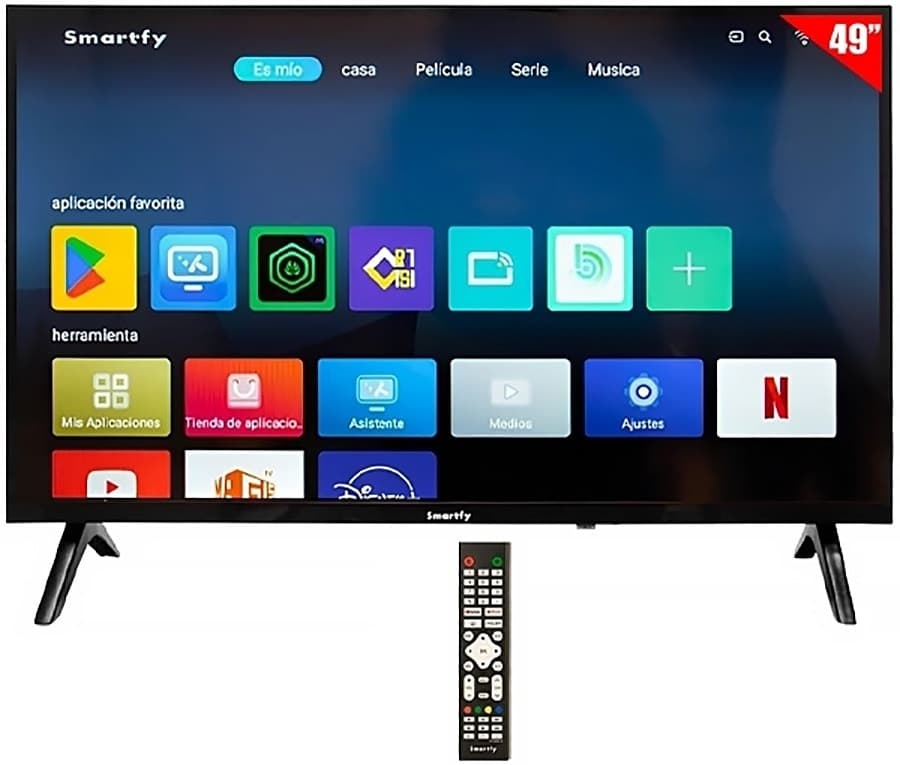 Smart TV LED Smartfy 49" Stv49 FHD WiFi/HDMI/Android 14