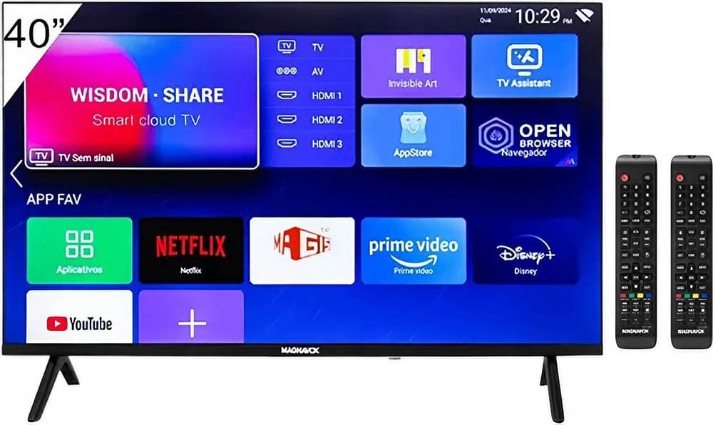 Smart TV Magnavox 40" LED HD/HDMI/USB/Wi-Fi