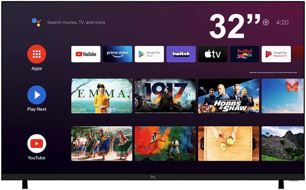 Smart TV Mtek MK32FSAH LED HD WiFi Bluetooth Android