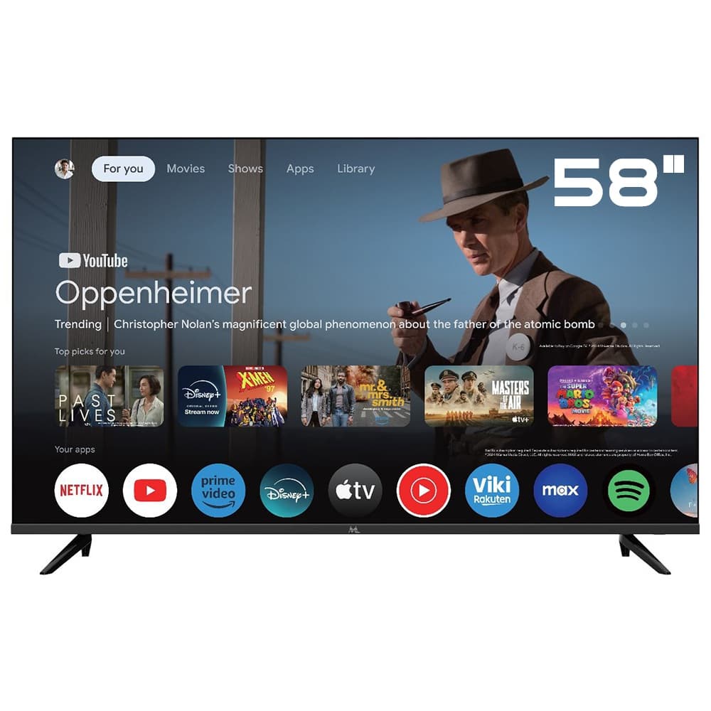 Smart TV QLED Jvc 58" MKQ58FSGU 4K Ultra HD