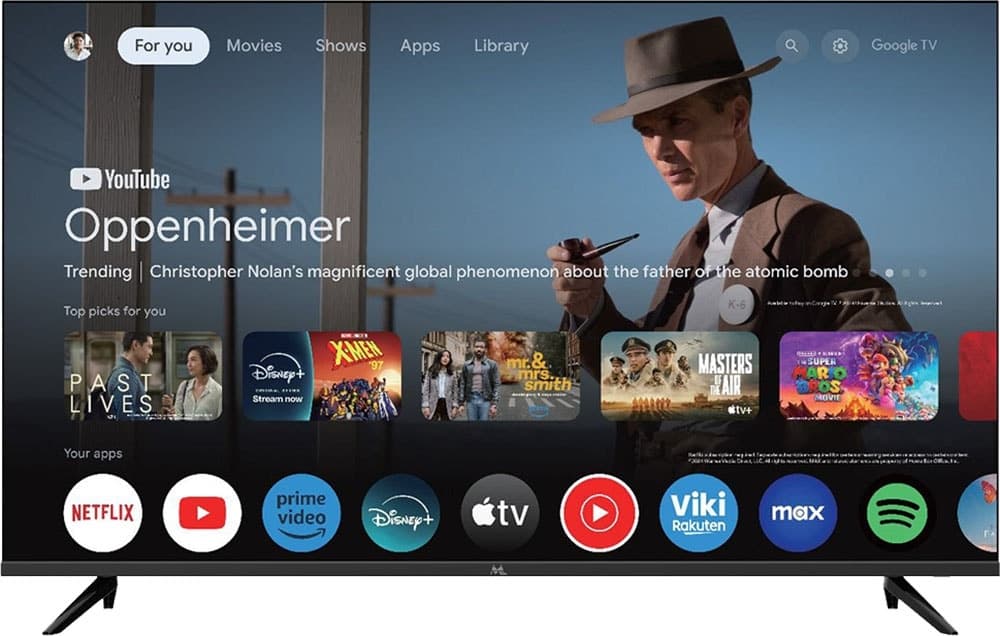 Smart TV QLED Mtek 75" MKQ75FSGU 4K UHD/WiFi/GoogleTV