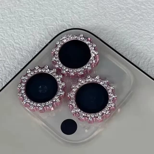 Celular Smart Vision Protector De Camara iPhone 16/Plus Diamante Rosa