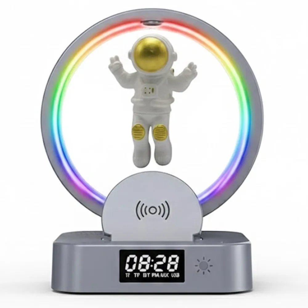 Caixa de Som Smart Vision Y-558 Rgb/bt/fm/usb/sd/aux/carg.wireles 5W Gold