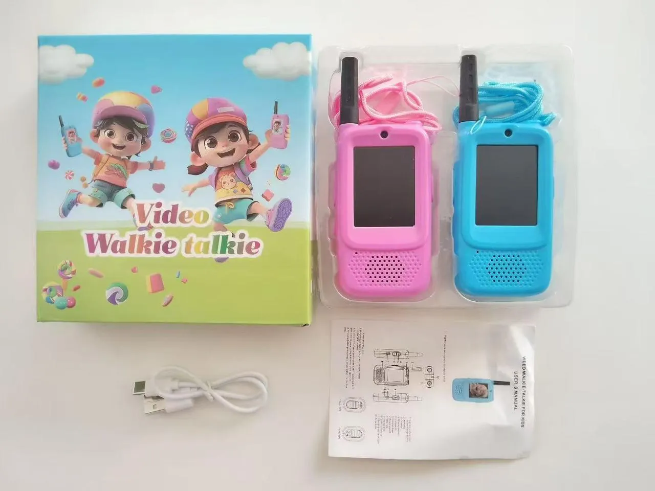 Brinquedo Smart Vision Walkie Talkie D3 Azul/Rosa