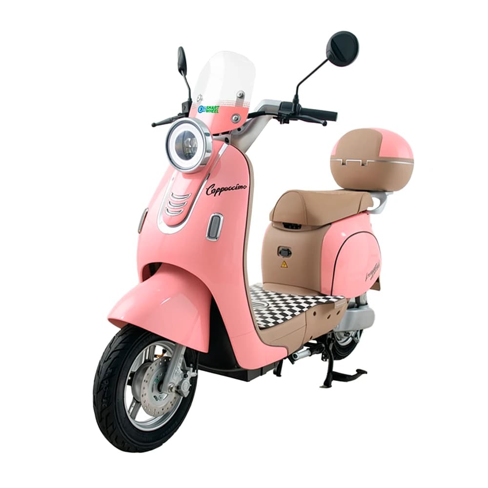 Scooter Elétrica Smart Wheel Moto Cappuccino Pink 1000W 32km/h