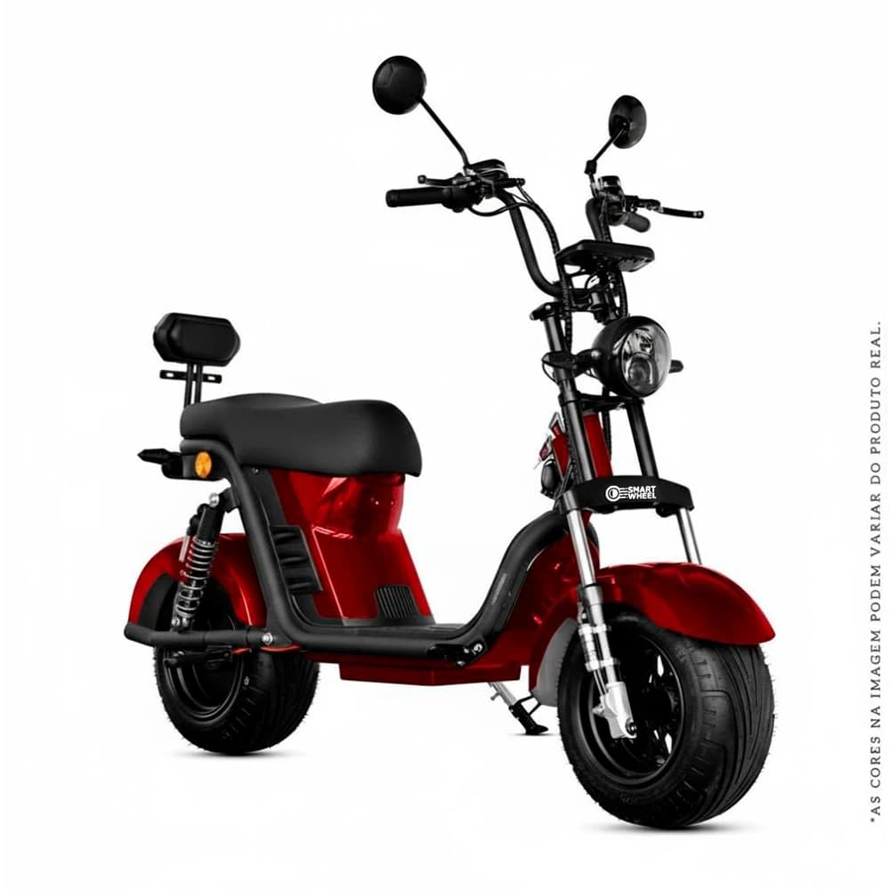 Power Moto Elétrica Smart Wheel X12 Bordo (Vermelho Vinho) 1000W – 60V/20Ah
