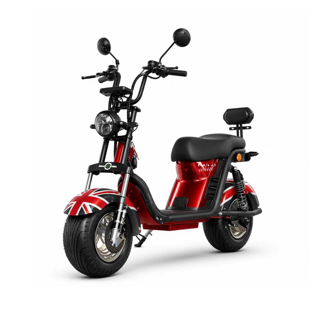 Moto Elétrica Smart Wheel X12 British Flag 1000W 60V 20Ah No Paraguai