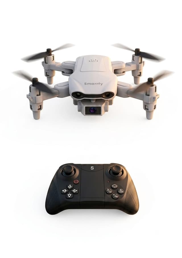 Drone Smartfy DRO05B Wifi UHD 4K Alcance/FPV 1KM 360° Cinza