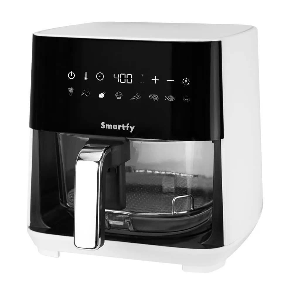 Fritadeira Airfry Smartfy AF04W Dig 4.5L 1350W C/vidrio 220V/50HZ Branco