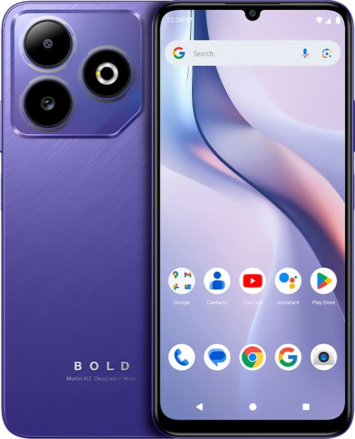 Celular Blu Bold K12 Dual Sim LTE 6.8" 4GB/128GB Roxo