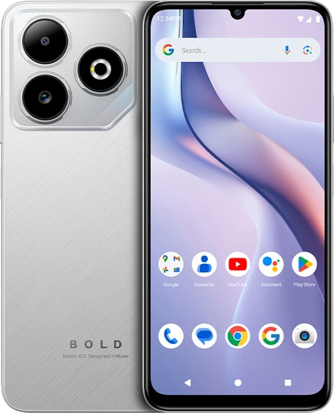 Celular Blu Bold K12 Dual Sim LTE 6.8" 4GB/128GB Prateado