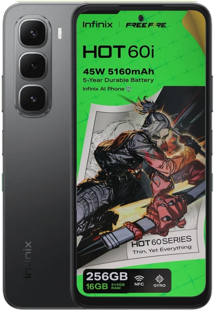 Celular Infinix Hot 60I LTE Dual Sim 6.70" 8GB Expansível/256GB Preto