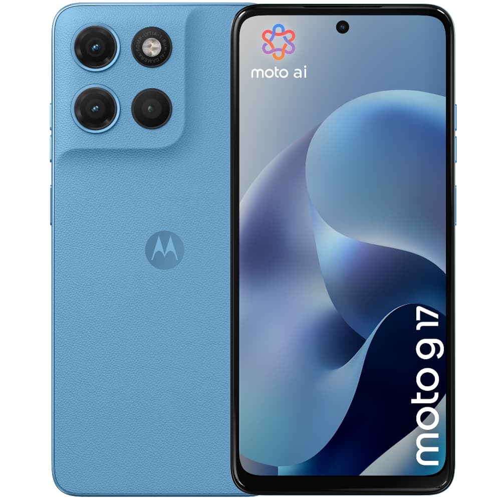 Celular Motorola Moto G17 Xt2623-1 Ds LTE 6.72" 4/256GB Azul Celeste