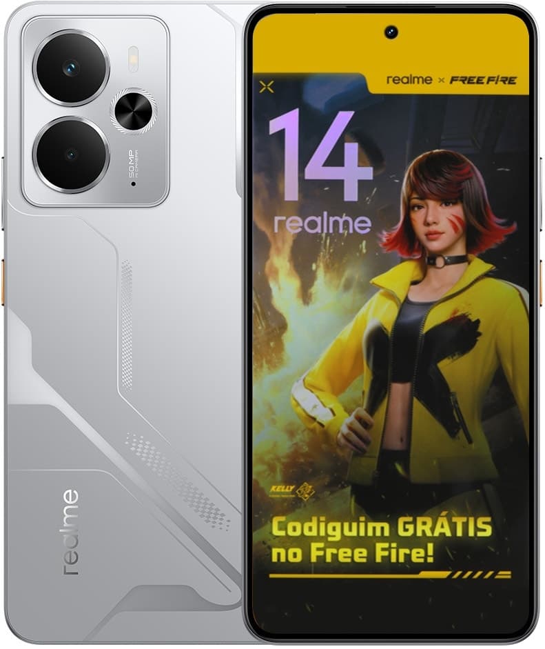 Celular Realme 14 5G Dual Sim 6.67" 8GB/256GB Prateado Metálico