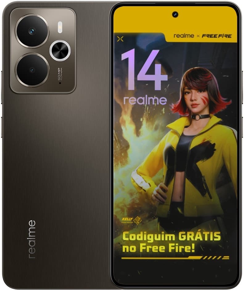 Celular Realme 14 5G Dual Sim 6.67" 8GB/256GB Storm Titanium