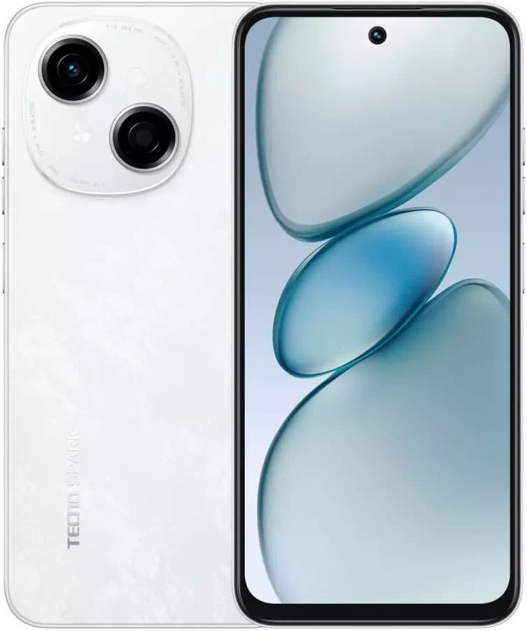 Celular Tecno Spark Go 1 Dual Sim LTE 6.67" 3GB expansível/64GB Branco Brilhante