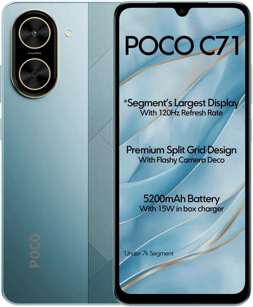 Celular Xiaomi Poco C71 LTE Dual Sim 6.88" 3GB/64GB Azul