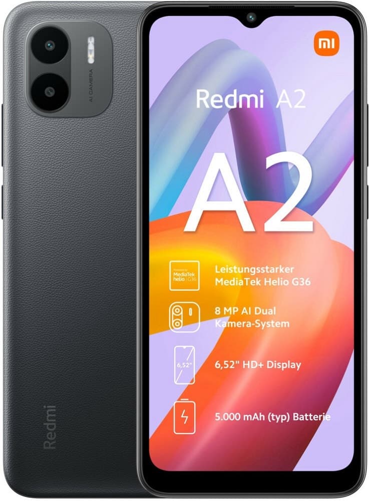 Celular Xiaomi Redmi A2 LTE Dual Chip 2GB/32GB Preto (Global)