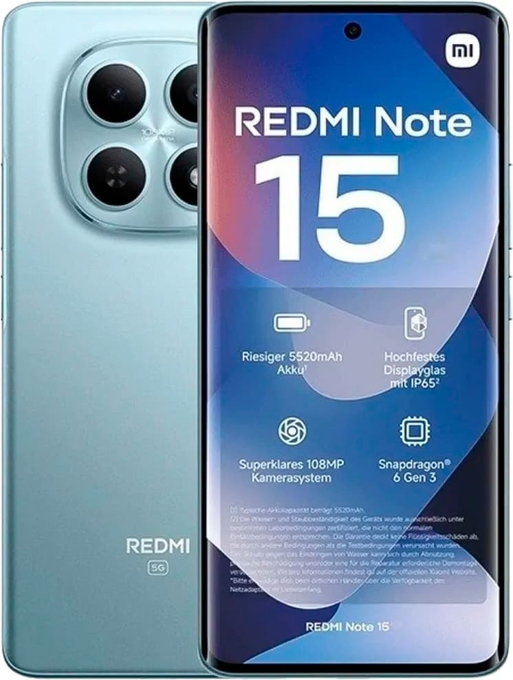 Celular Xiaomi Redmi Note 15 LTE Dual Sim 6.77" 8GB/256GB Azul Glacial