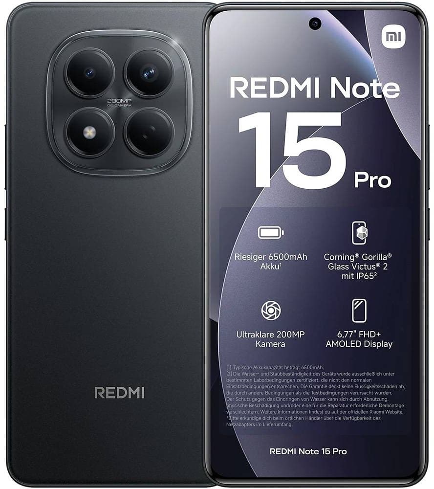 Celular Xiaomi Redmi Note 15 Pro LTE Dual Sim 6.77" 8GB/256GB Preto