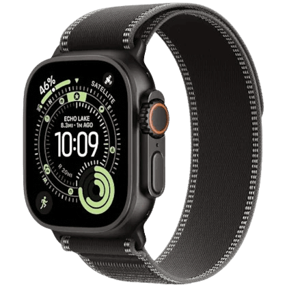 Smartwatch Apple Watch Ultra 3 GPS+Cellular 49MM Caixa Titânio Preto Pulseira Preta/Carvão