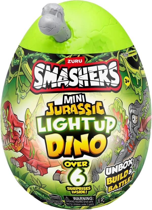 Smashers Mini Jurassic Light Up Dino Surprise Zuru