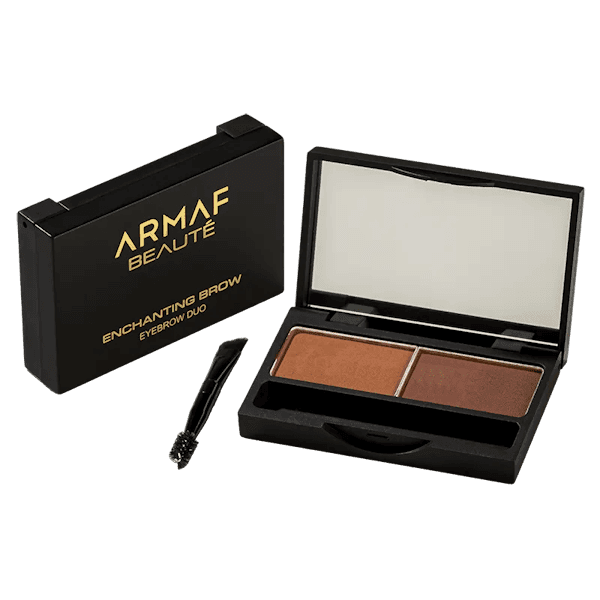 Sombra de Sobrancelhas Armaf Beauté Enchanting Brown Duo Cappuccino