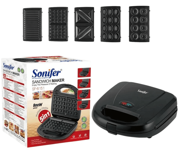 Sanduicheira Sonifer Sf-6151 5 Em 1 800W 220V 50Hz