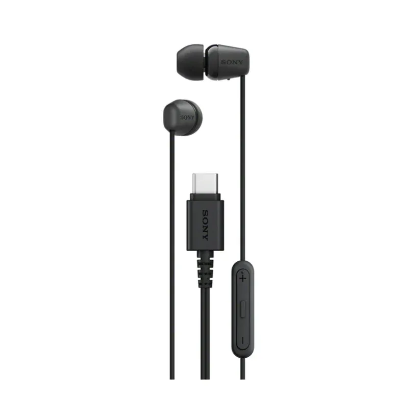 Fones de Ouvido Sony Ier-EX15C 3.5Mm USB-C com Microfone Preto