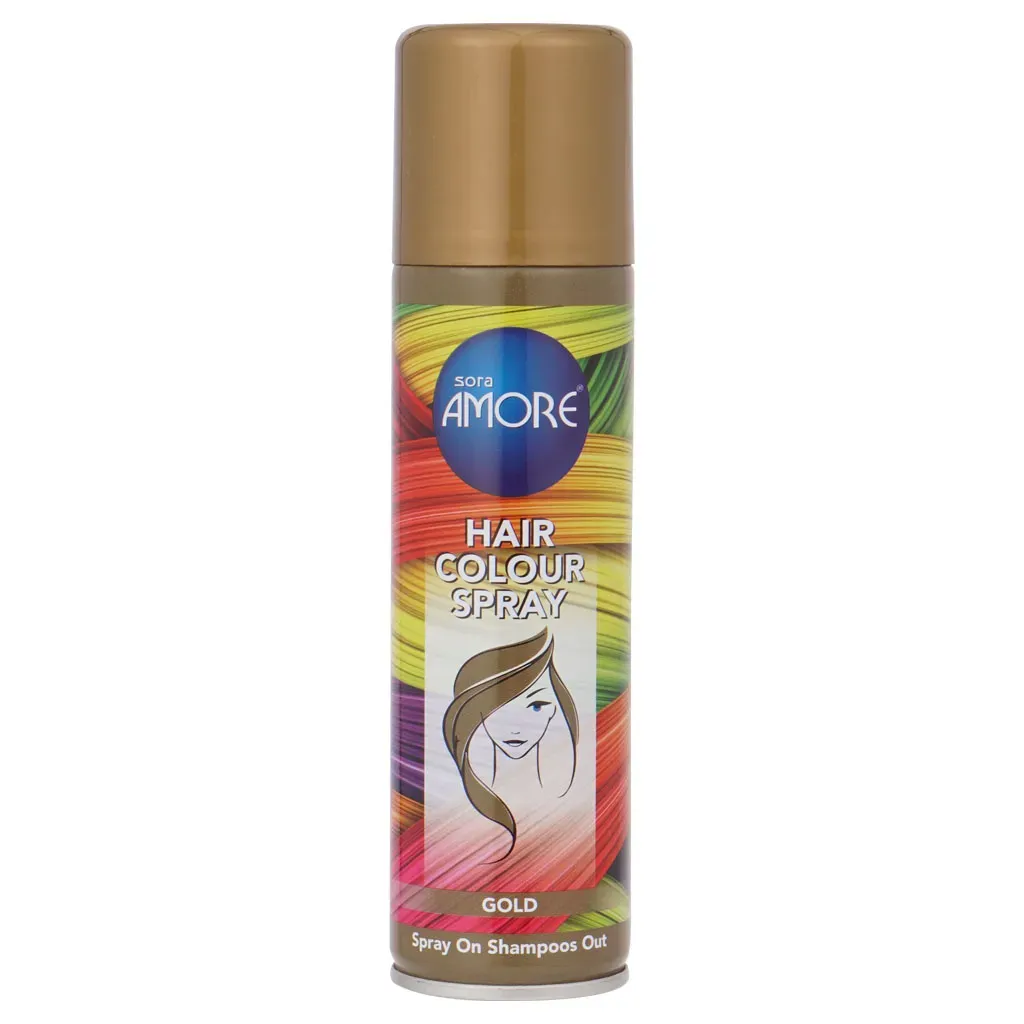 Finalizador Sora Amore Spray Hair Colour Gold 150ml