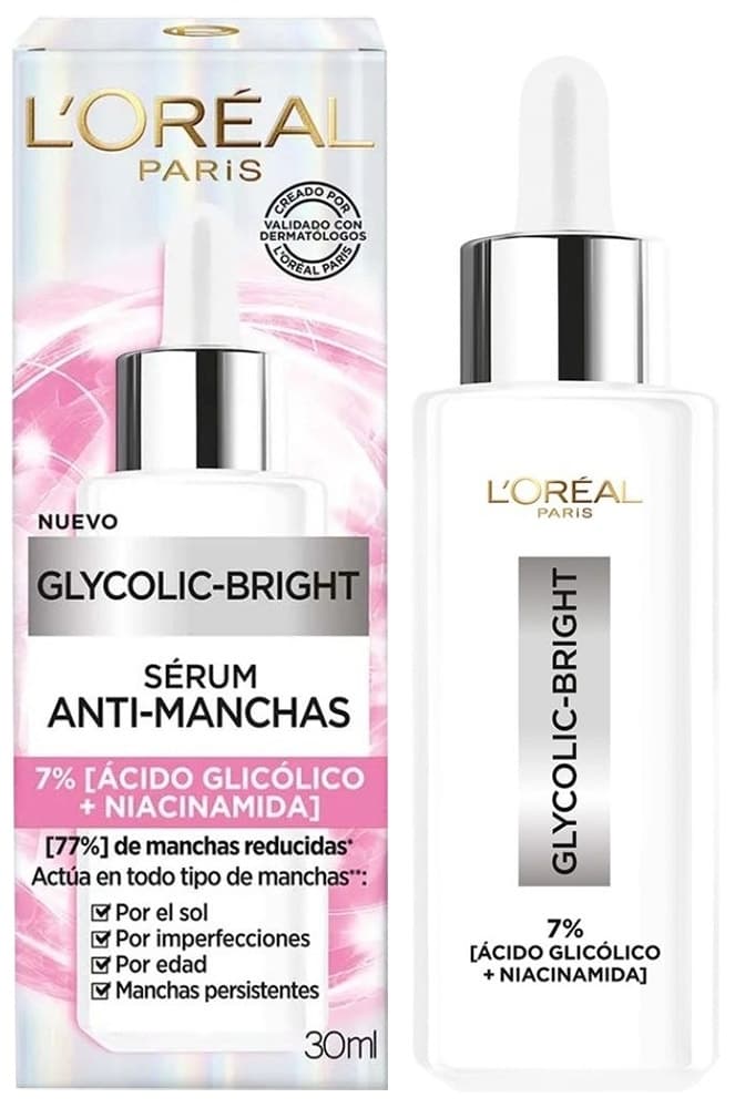 Sérum L'Oréal Glycolic Bright Anti-manchas - 30mL