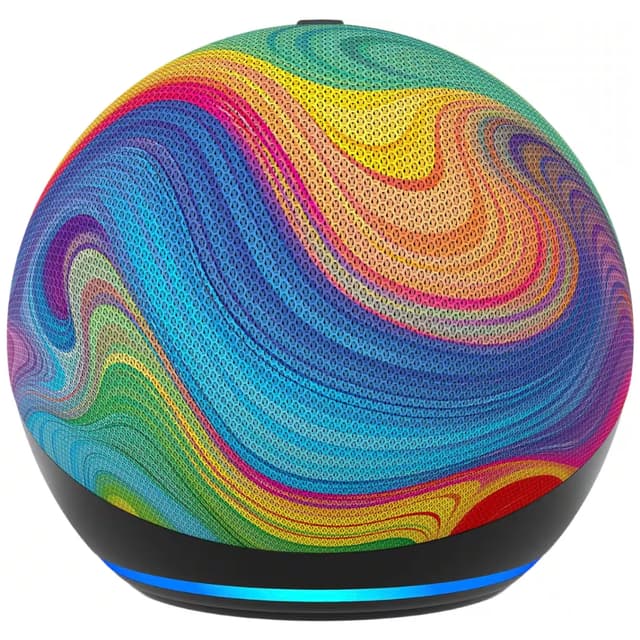 Alto-falante Amazon Echo Dot Kids (5ª Geração) com Alexa - Rainbow Swirl