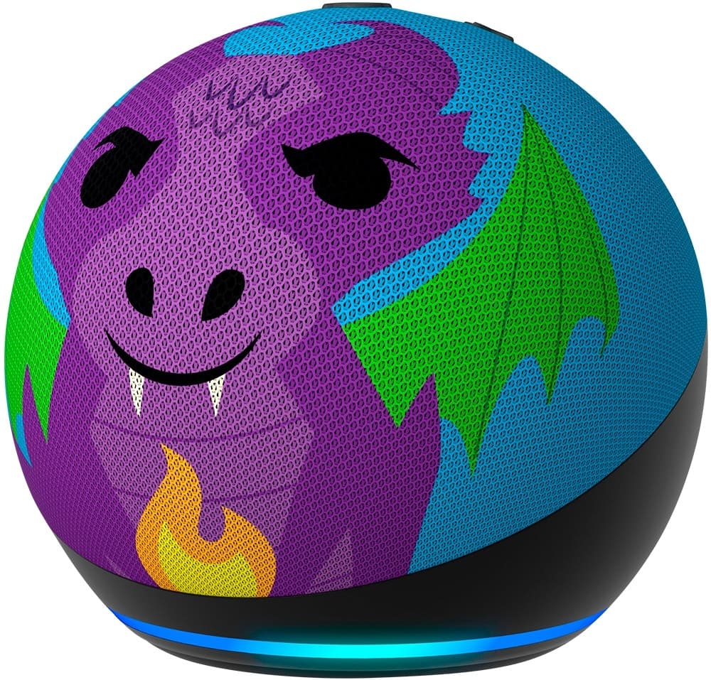 Assistente de Voz Amazon Echo Dot Kids Dragão (5ª Geração)