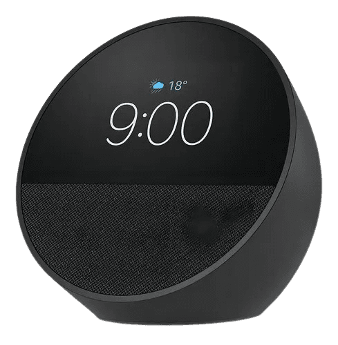 Assistente de Voz Amazon Echo Spot Alexa Clock BT Preto