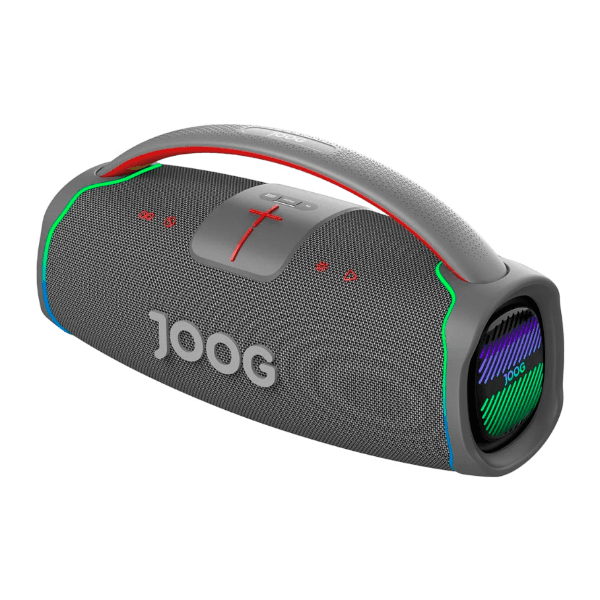 Caixa de Som Portátil Joog Pair X 200W Ipx6 1 Microfone Bluetooth 5.3 Cinza