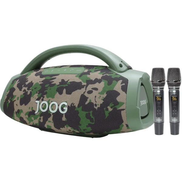 Caixa de Som Joog One Hifi Jof-01 200W Rms com 2 Microfones Bluetooth Camuflado