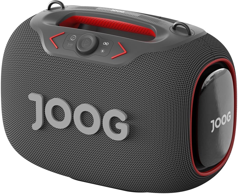 Caixa de Som Joog Pair 1000 com 2 Microfones Sem Fio 130W Ipx6 Bluetooth/TWS + Tripé Sps-502M