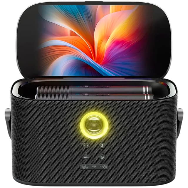 Caixa de Som Joog Shell S2 8" 140W Preta com 2 Microfones