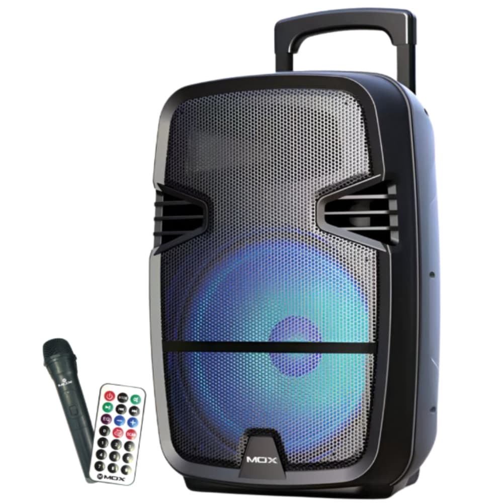 Speaker Bluetooth RGB Mox Mo-S1209 12" Preto