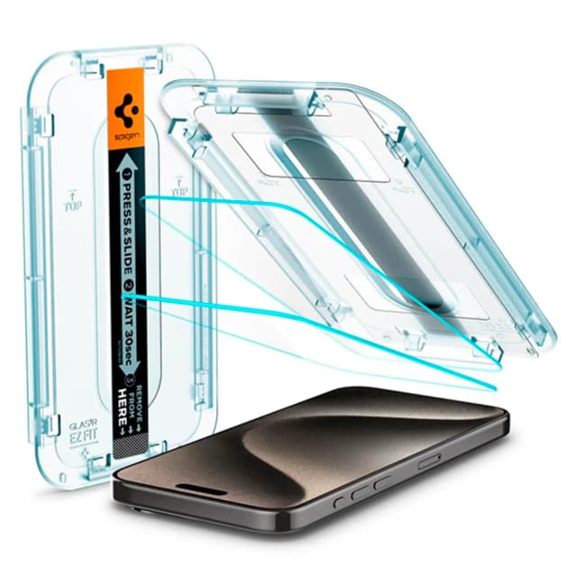 Capa Spigen para iPhone 15 Pro Max Slim GlasTR Fit