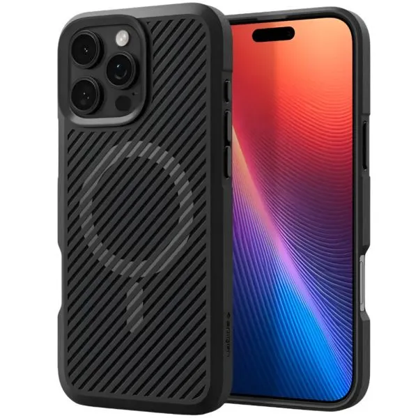 Capa Spigen Core Armor Mag Fit para iPhone 16 Pro Max Matte Black