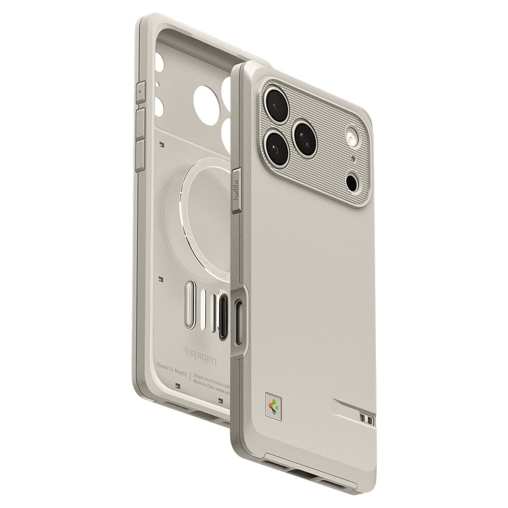 Capa Spigen iPhone 17 Pro Classic Ls Mag Fit Stone Acs10479