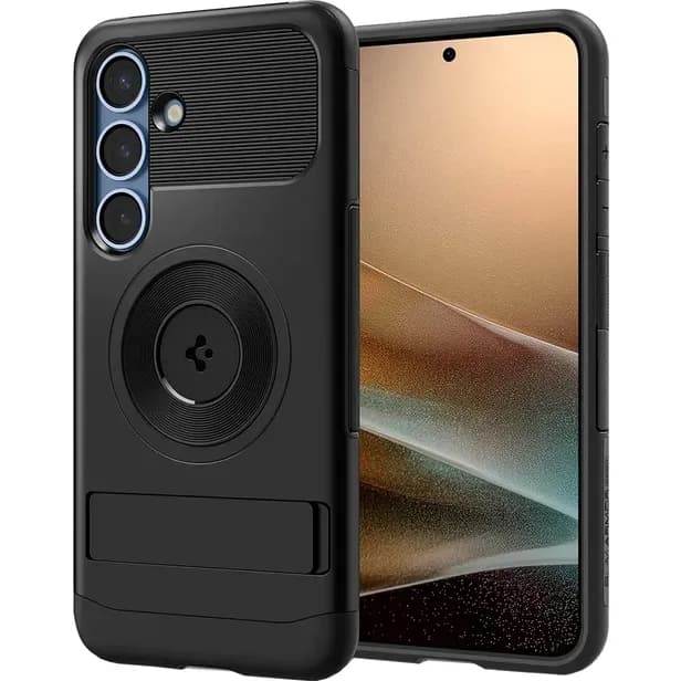 Capa Spigen Slim Armor Magfit Black para Samsung S25 Plus