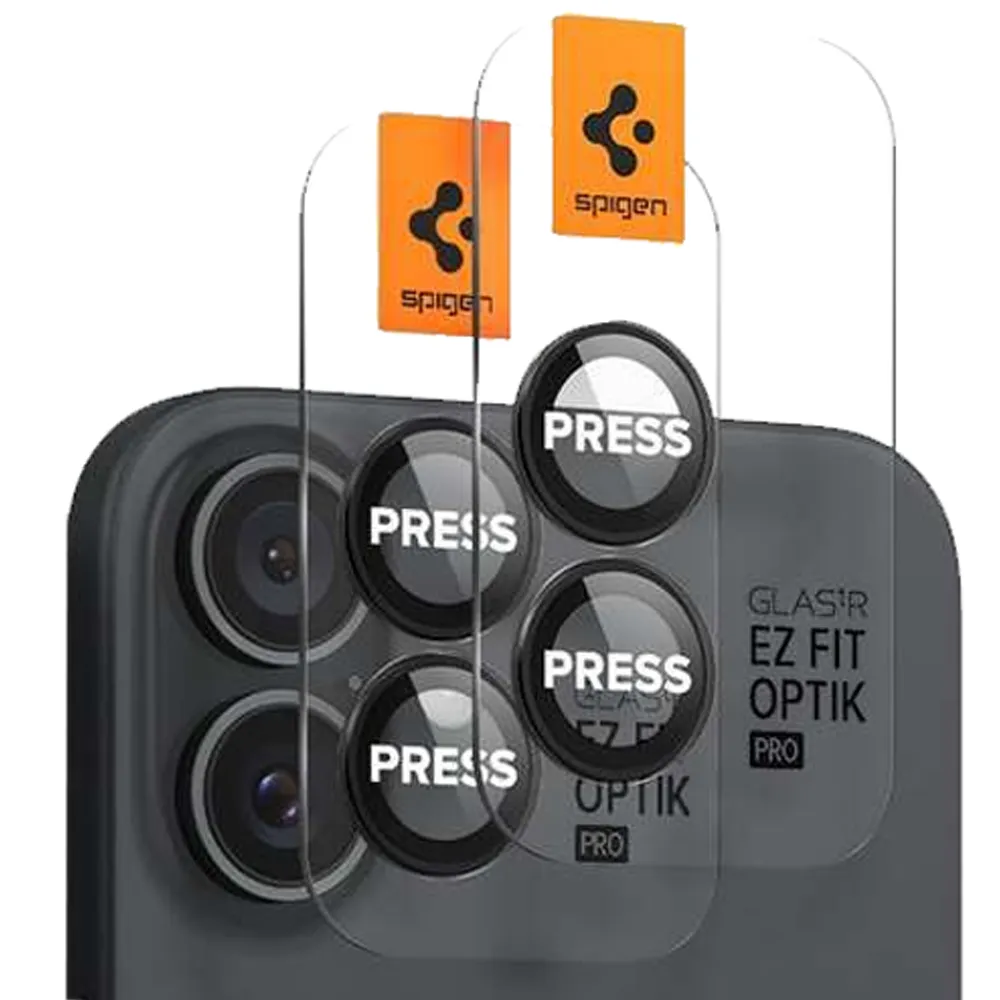 Celular Spigen Optik Pro Agl07921 iPhone 16/Plus Preto