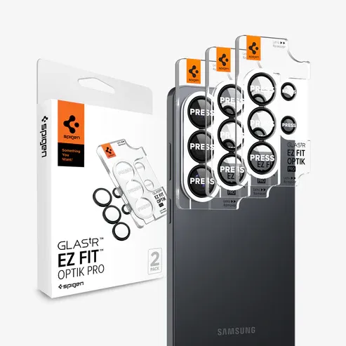 Protetor de Câmera Spigen Samsung S26 Glas. Optik Pr Blk Agl11071 2 Peças